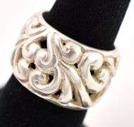 Sterling Silver Wide Band Ring