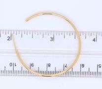 Simple Yellow Gold Hop Earrings