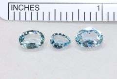 Natural Aquamarine - Lot of 3