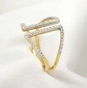 Stylish 14k White Gold Ring