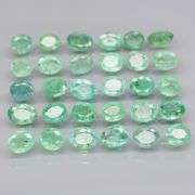 Vivid! Top green 6.20ct Colombian Emerald set