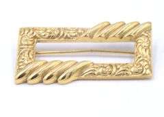 Gold Plated Bangle and Brooch