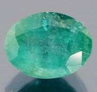 Glowing blue green 2.68ct unheated Emerald