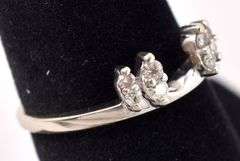 Delightful 14K White Gold Diamond Enhancement Band