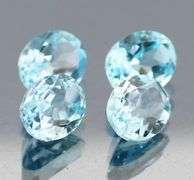 Large 13.58ct vivid sky blue Topaz set