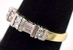 Gorgeous 14K Yellow and White Gold Diamond Ring