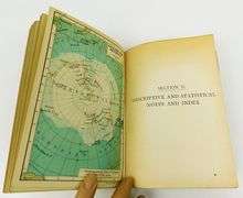 Small Antique Leather Atlas Book
