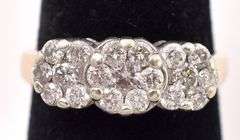 Elegant 14K Yellow Gold Diamond Ring