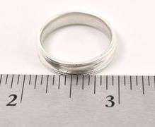 Sterling Silver Men's Band Ring