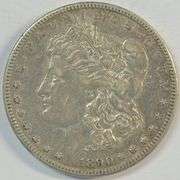 Very high grade 1890-CC Morgan Silver Dollar. Key date