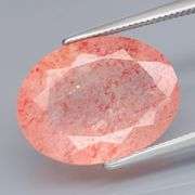 Untreated 9.73ct gorgeous Strawberry Quartz