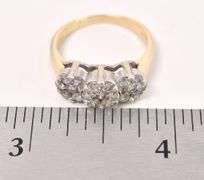 Elegant 14K Yellow Gold Diamond Ring