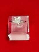 CERTIFIED BRAND NEW LADIES 14K WHITE GOLD SOLITAIRE DIAMOND RING.