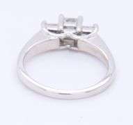 Optimal White Gold 1ctw Princess Cut Three Stone Ring