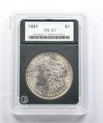 MS67 1921 Morgan Silver Dollar NGP