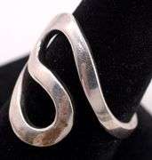 Sterling Silver Wavy Band Ring