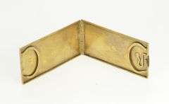 10K Yellow Gold Art Deco 47x26.7mm Masonic Enamel Card Case Pendant