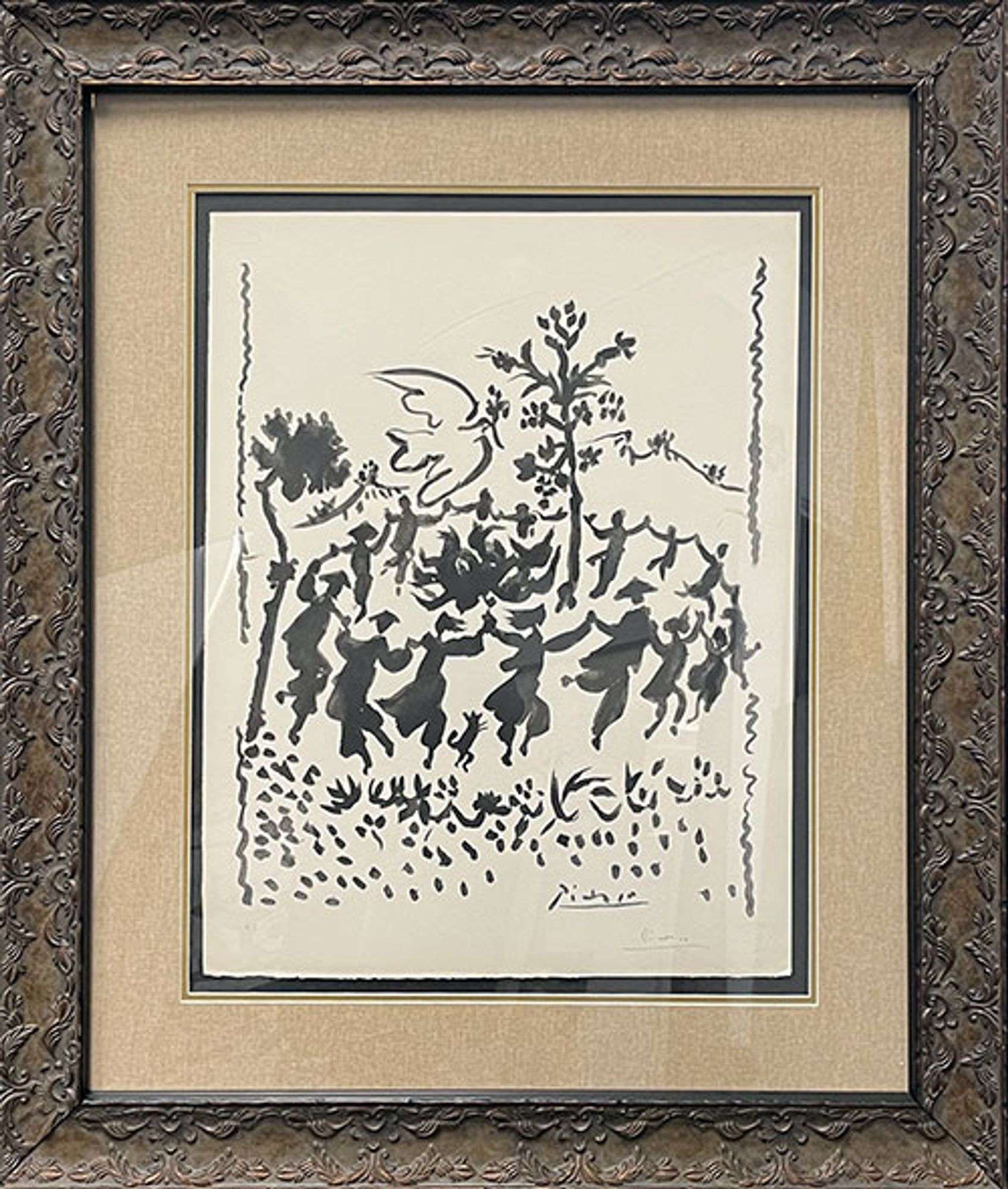 Auction Feature: 'Vive La Paix' Hand Signed Pablo Picasso Rare