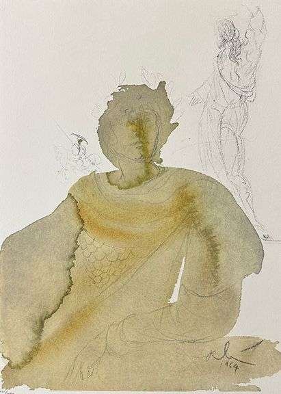 Extremely Rare and Collectible Salvador Dali Lithograph From 'Biblia Sacra' Suite