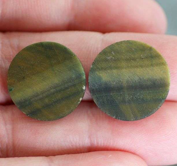 Full body shimmer! 30.51ct Golden Tiger Eye cabochon pair