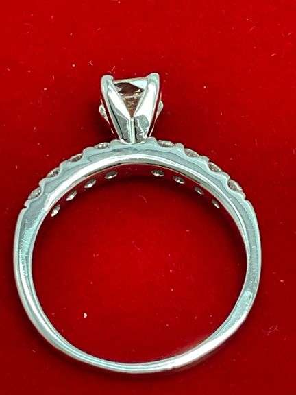 CERTIFIED BRAND NEW 14K WHITE GOLD DIAMOND ENGAGEMENT RING