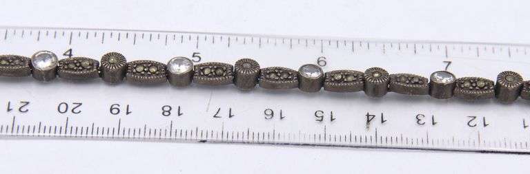 Group lot of vintage 925 sterling silver bracelets