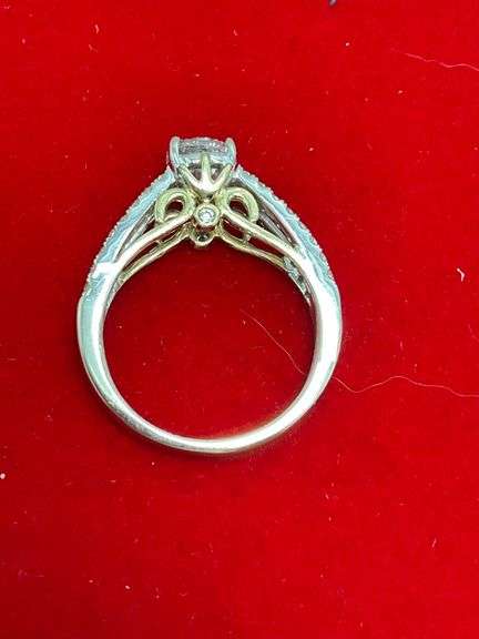 CERTIFIED NEW 14K GOLD DIAMOND ENGAGEMENT RING