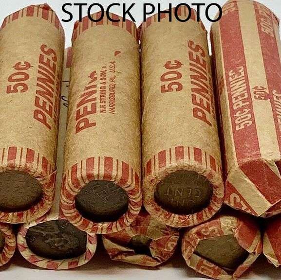 1920 1926 1935 & 1939 Lincoln Wheat Cent Rolls.