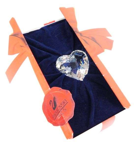 Vintage Swarovski Crystal Heart with Box