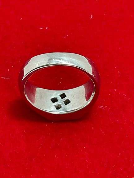 MEN'S CERTIFIED 18K WHITE GOLD DIAMOND RING