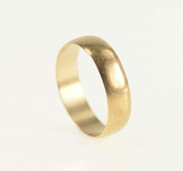 14K Rose Gold 3.7mm Vintage Simple Rounded Band Ring