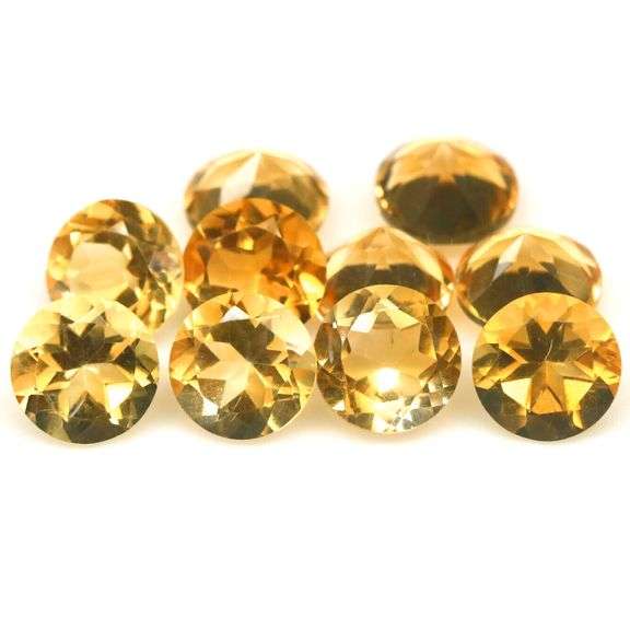 Ravishing 12.45ct top golden eye clean Citrine set