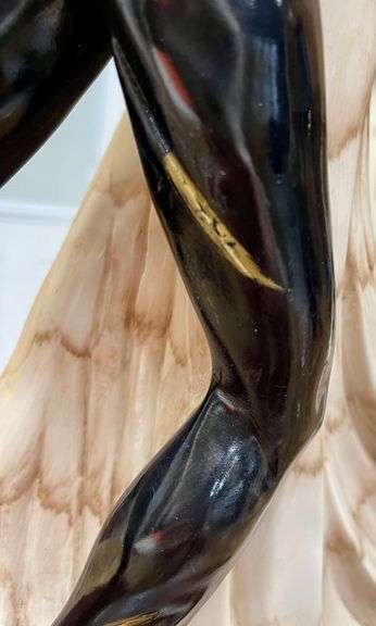 Art Deco Dancing Couple Figure by Italian Artist Santini