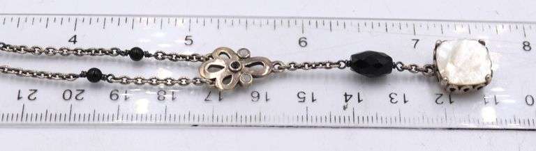 Group lot of vintage 925 sterling silver necklaces and bracelets