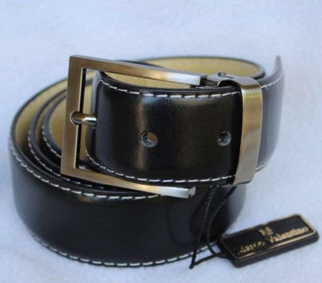 Classy Full Grain Leather Belt, Made In Italy