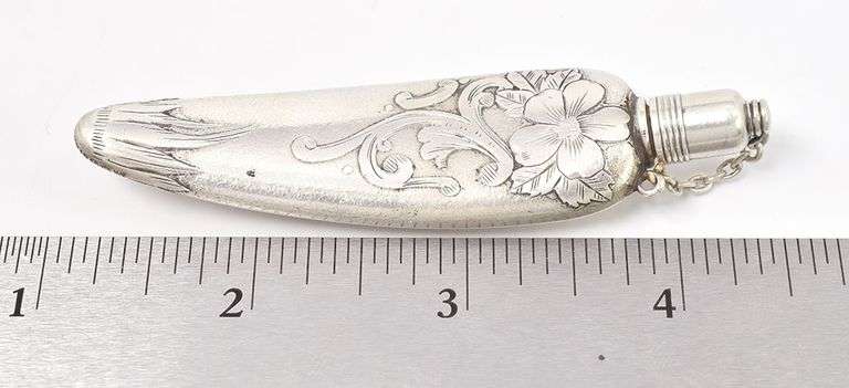 Fantastic Vintage Sterling Silver Perfume Bottle