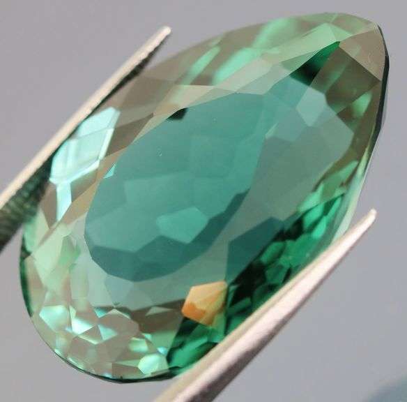 Huge! 32.80ct blue green Hydrothermal Quartz