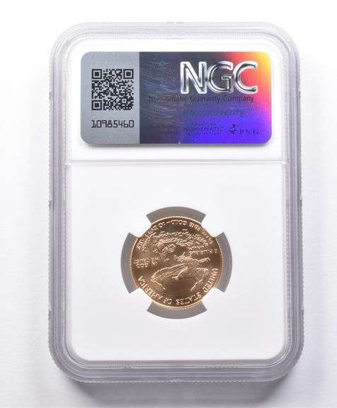 MS70 1998 $10 American Gold Eagle 1/4 Oz Gold NGC