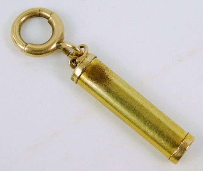 Vintage Gold Filled Mezuzah Pendant or FOB