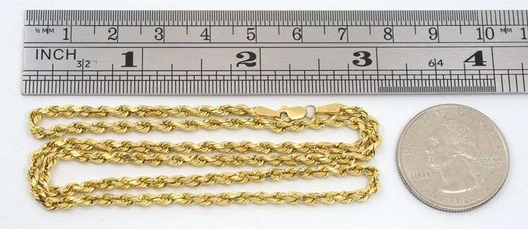 Popular Diamond Cut Rope Necklace