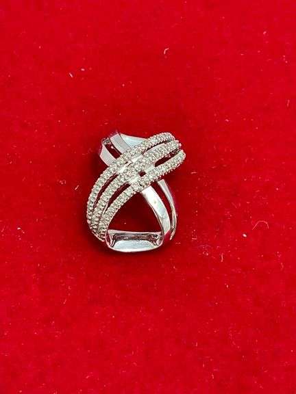 BRAND NEW 14K GOLD AND DIAMOND SLIDE PENDANT