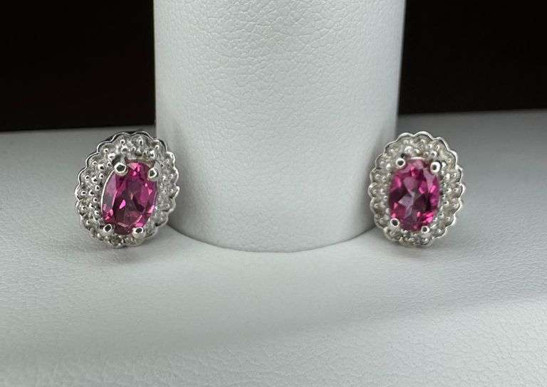 Sparkling Mind Blowing 1.75 Cttw Natural VVs1 Brilliant Pink Topaz Earrings