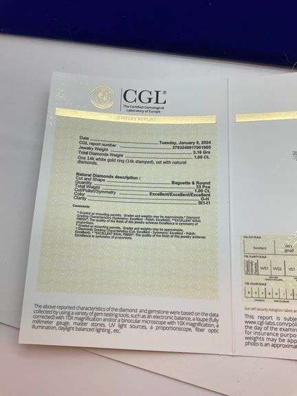 CERTIFIED BRAND NEW 14K WHITE GOLD DIAMOND RING