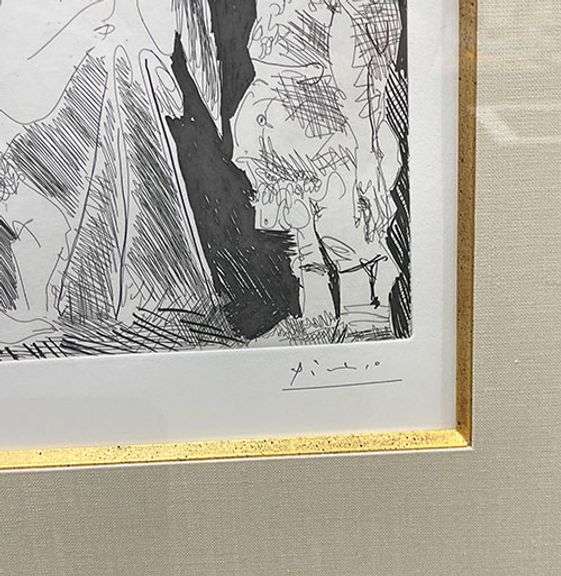 Rare Pablo Picasso Original Etching with Aquatint