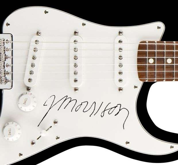 Jim Morrison The Doors Autographed Facsimile Signed Guitar
