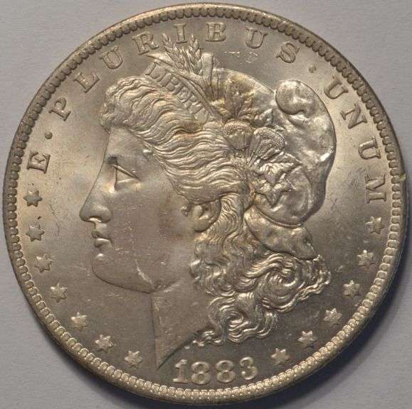 1883-O Morgan Silver Dollar, Circulated.