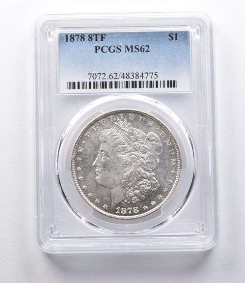 MS62 1878 8TF Morgan Silver Dollar PCGS