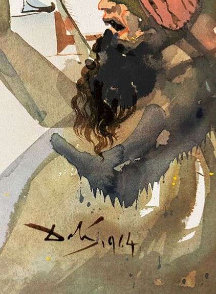 Extremely Rare and Collectible Salvador Dali Lithograph From 'Biblia Sacra' Suite