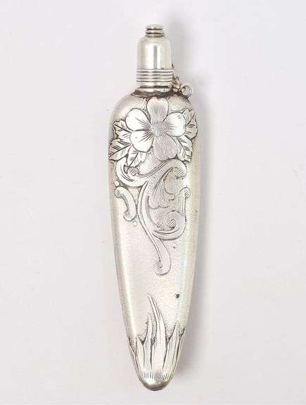 Fantastic Vintage Sterling Silver Perfume Bottle