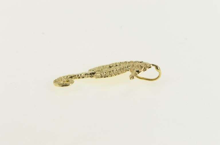 14K Yellow Gold Sea Horse Fish Ocean Animal Charm/Pendant